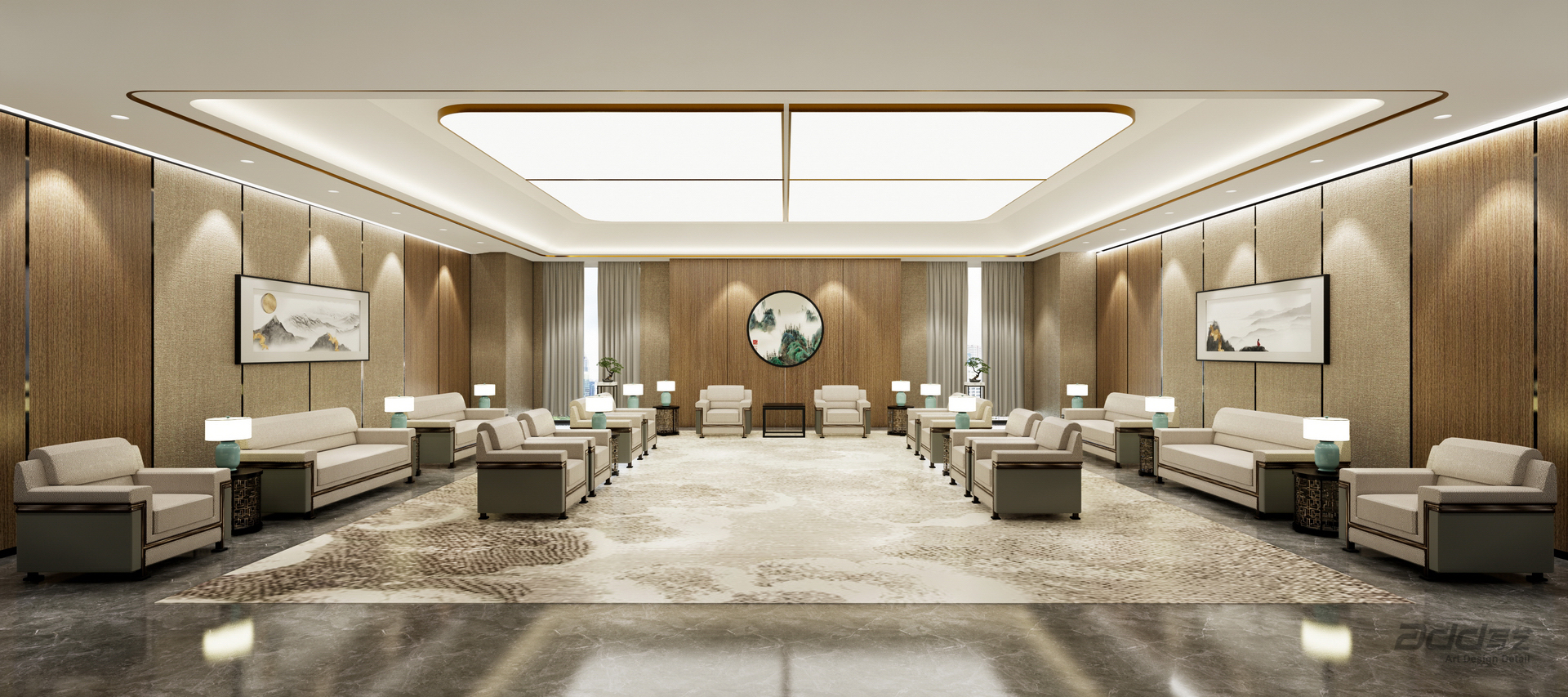 九州通(tong)醫(yī)藥辦(bàn)公(gōng)樓設(shè)計(ji)-貴賓室-pc