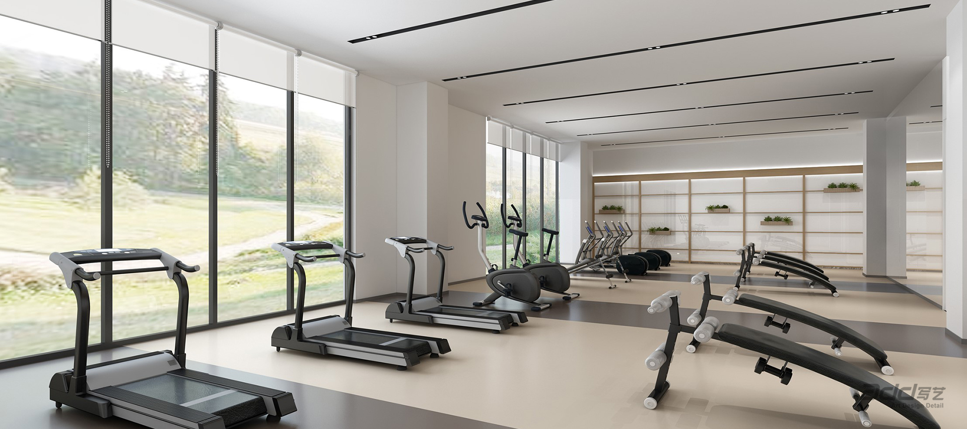 正海生(sheng)物(wù)辦(bàn)公(gōng)樓裝(zhuang)修-健身房-pc